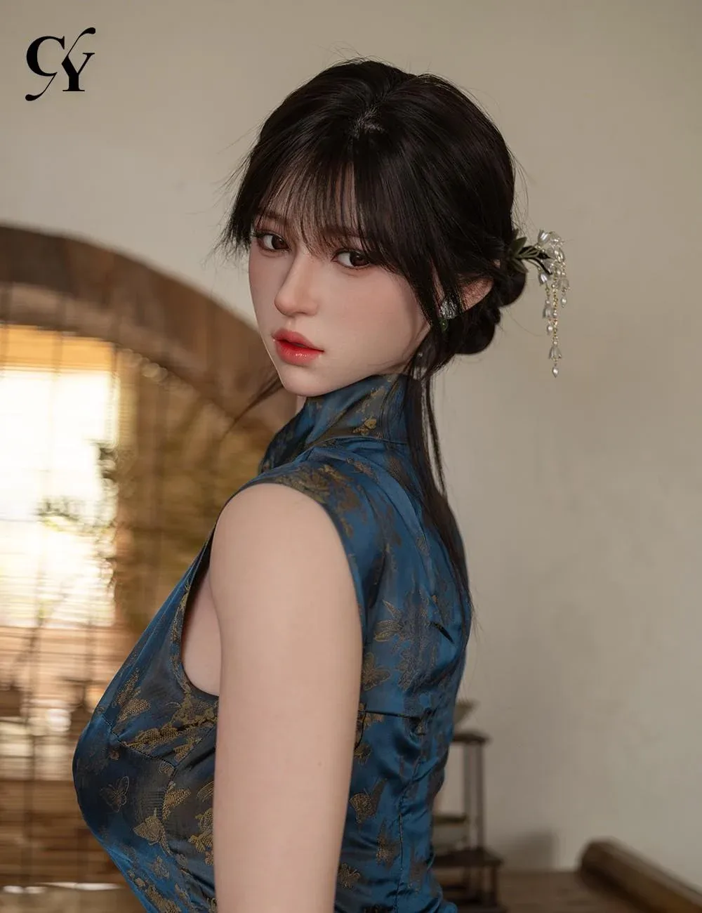 168cm (5ft6') F-Cup Young Asian Sex Dolls - Zhimin ROS Head view 3