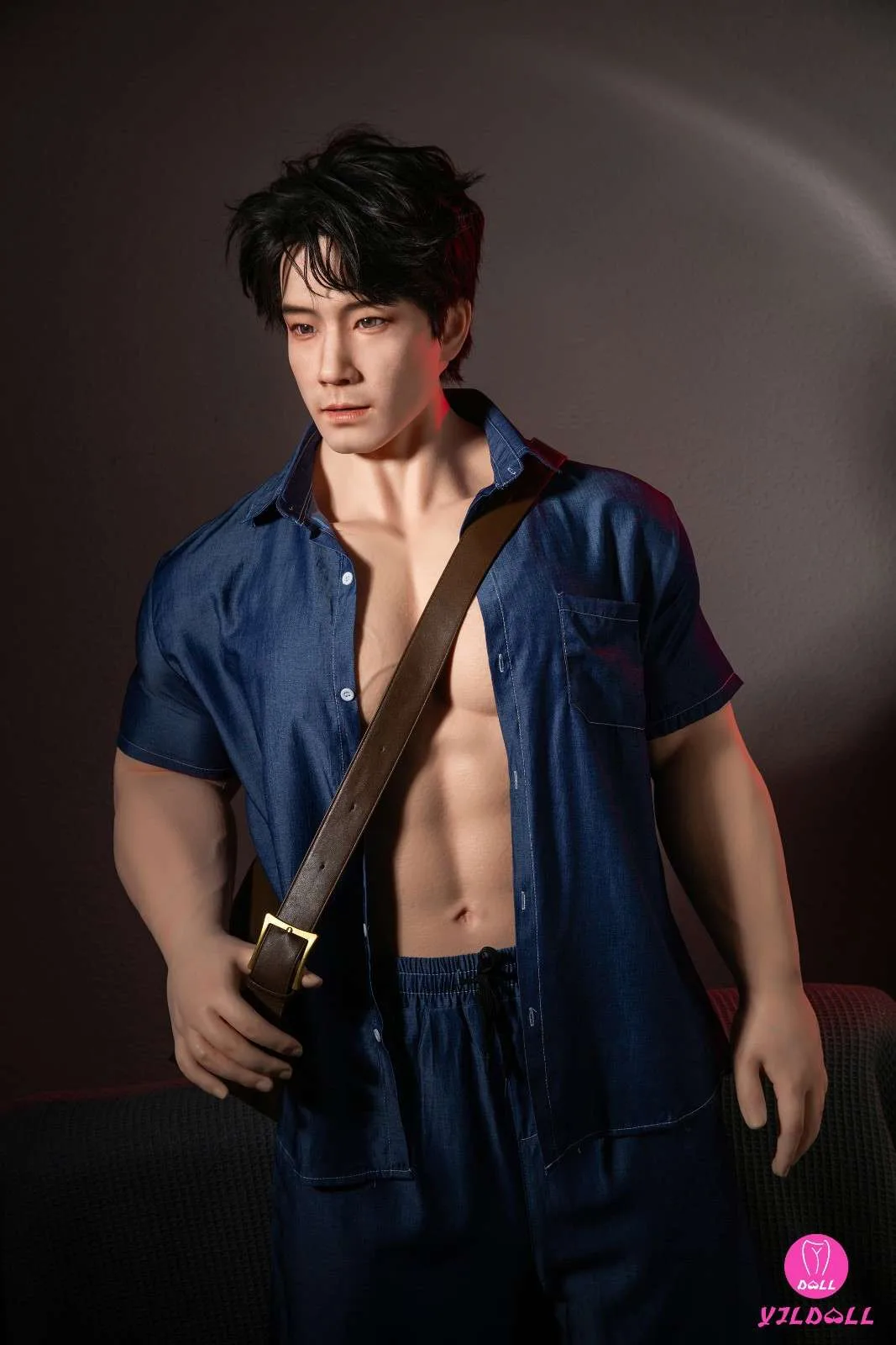 175cm (5ft7") Asian Muscular Male Silicone PRO Sex Doll - Frank view 6