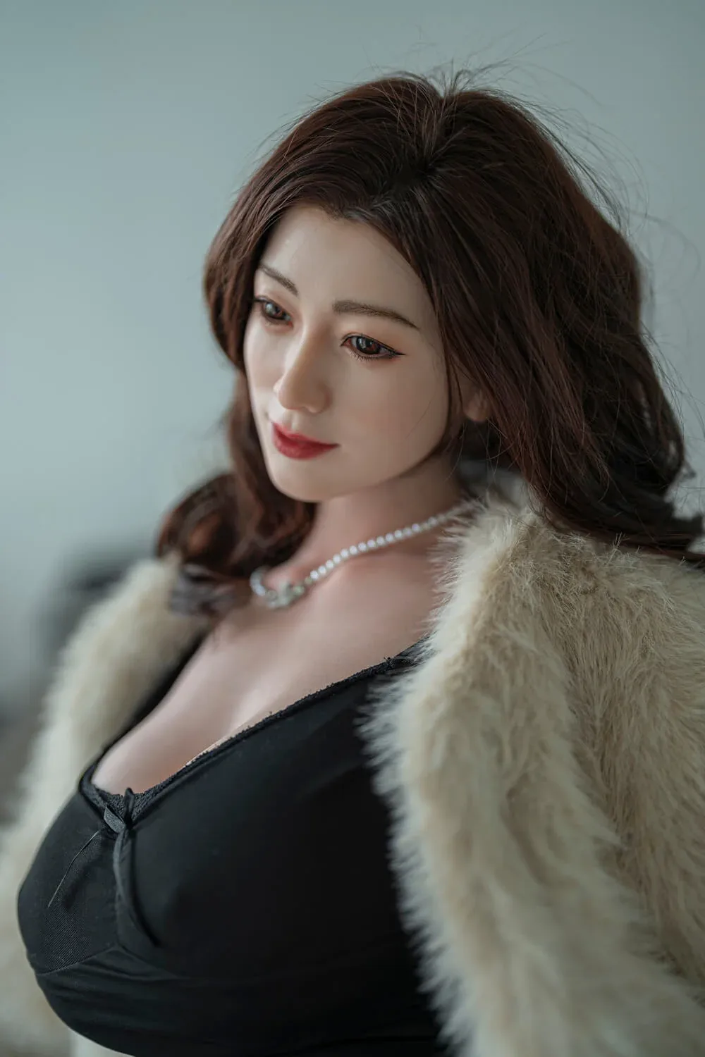 148cm (4ft8") Milf Asian Silicone ROS Head Sex Dolls - J-Cup - Hao view 4