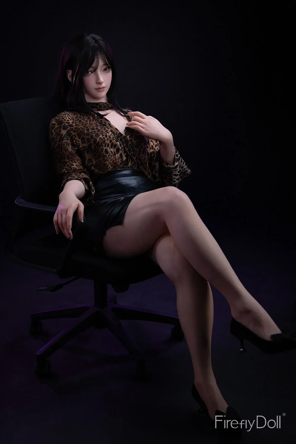 164cm (5ft3") Asiatic Leopard Print Silicone Sex Love Doll - Linglong view 4
