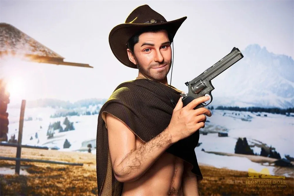 170cm (5ft5') Sensual Cowboy Realistic Silicone Male Sex Doll - Allen view 7