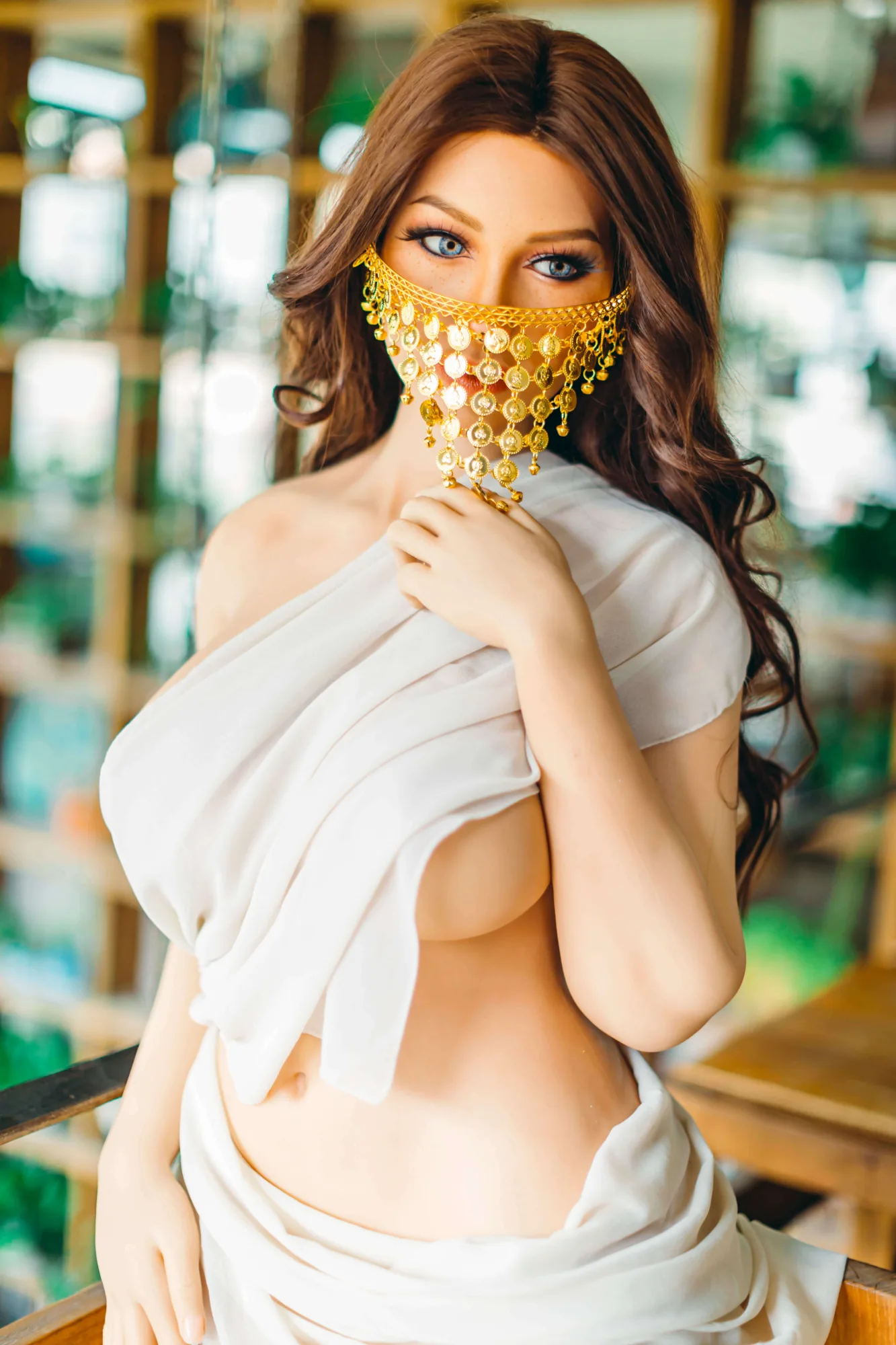 165cm (5ft5") Elegant Brunette Silicone Sex Doll - G-Cup - Adele - In Stock | US Only view 4