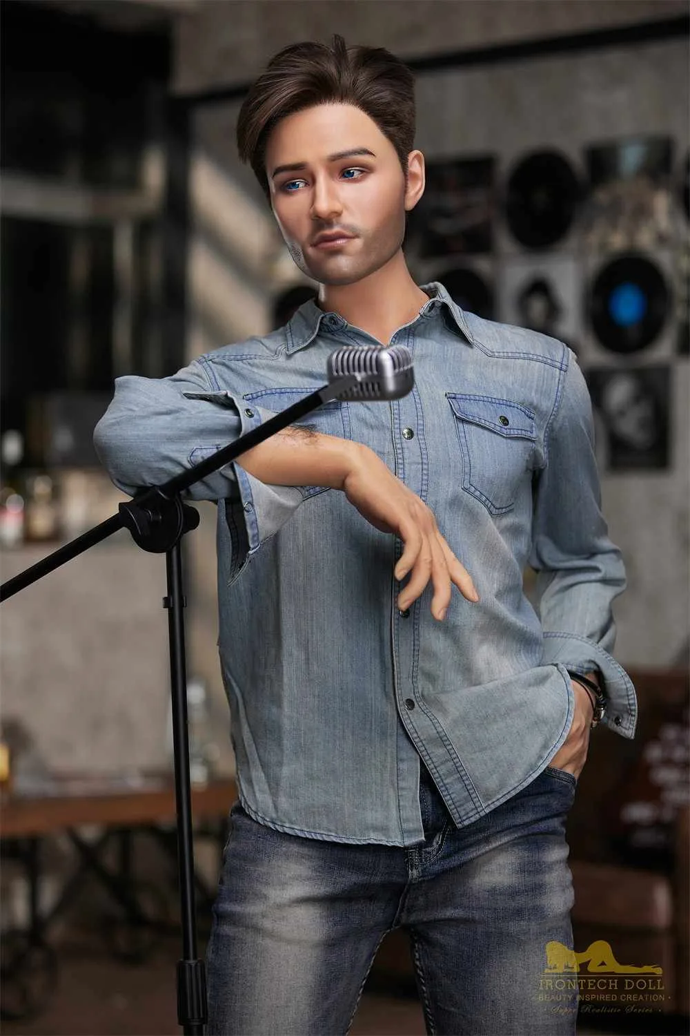 170cm (5ft5') Handsome Singer-Style Gentleman Silicone Male Sex Doll - Jack view 5