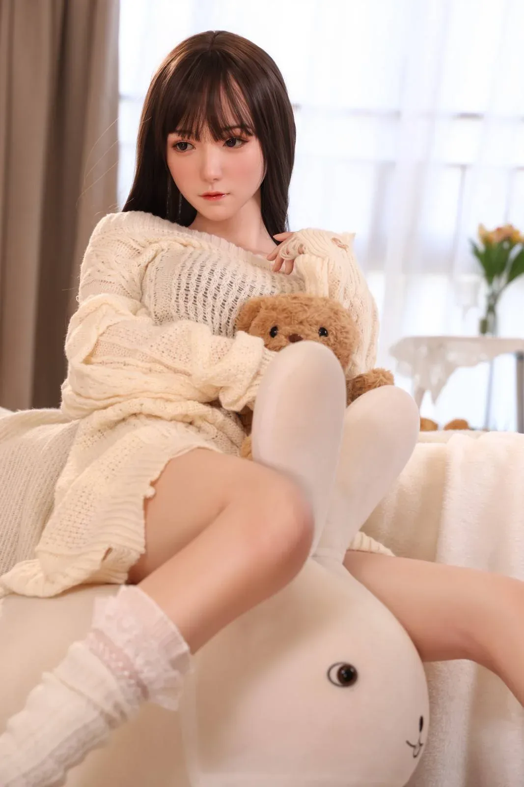 158cm (5ft1") Asian Love Silicone Sex Doll - D-Cup - Susan view 6