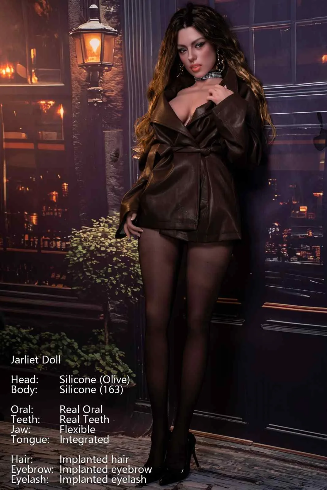163cm (5ft4") Full Silicone Sex Doll – Light Tan - Olive view 3