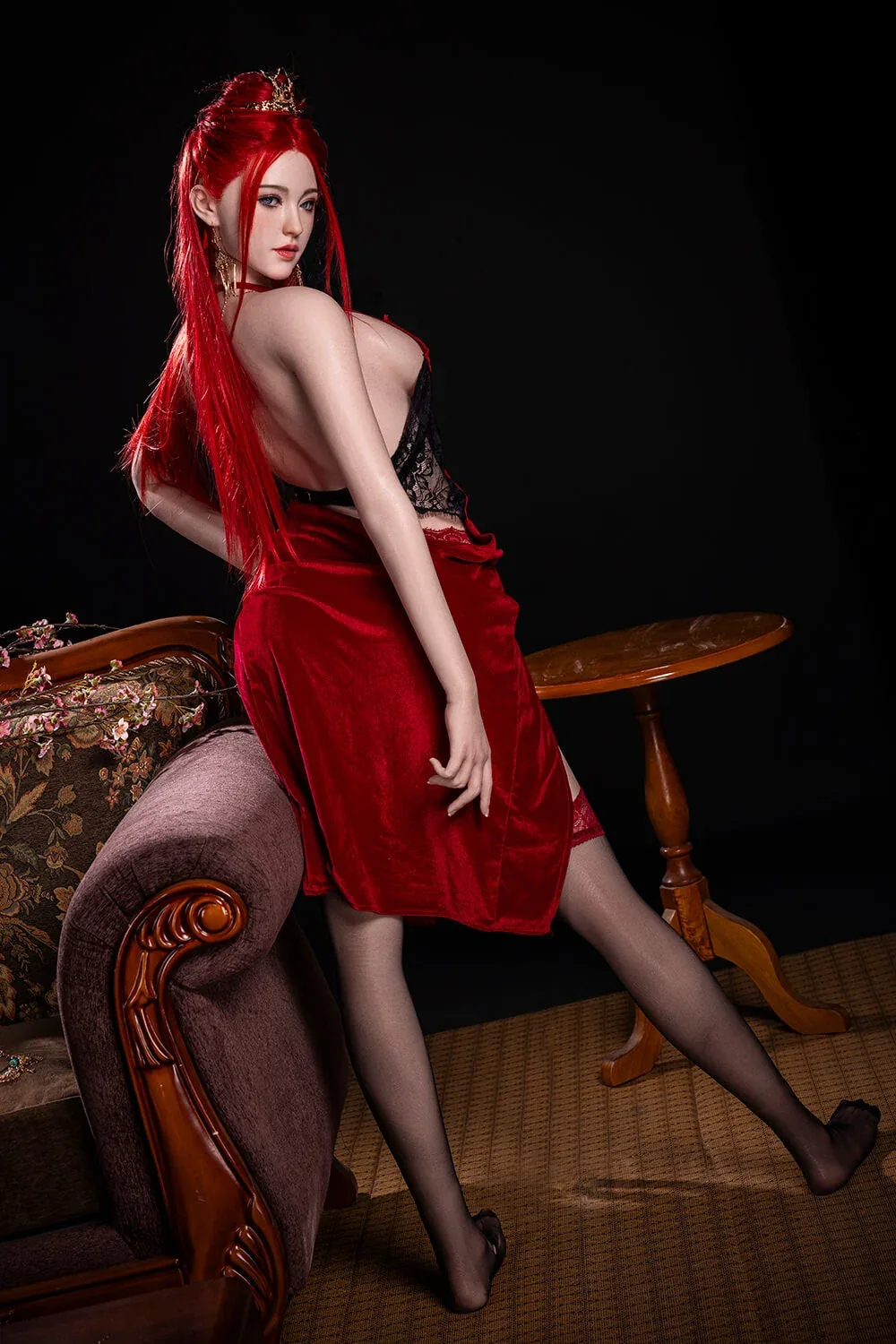 169cm (5ft6") Bombshell Redhead Full Silicone Sex Doll - C-Cup - Dache Zheng - In Stock | US Only view 8