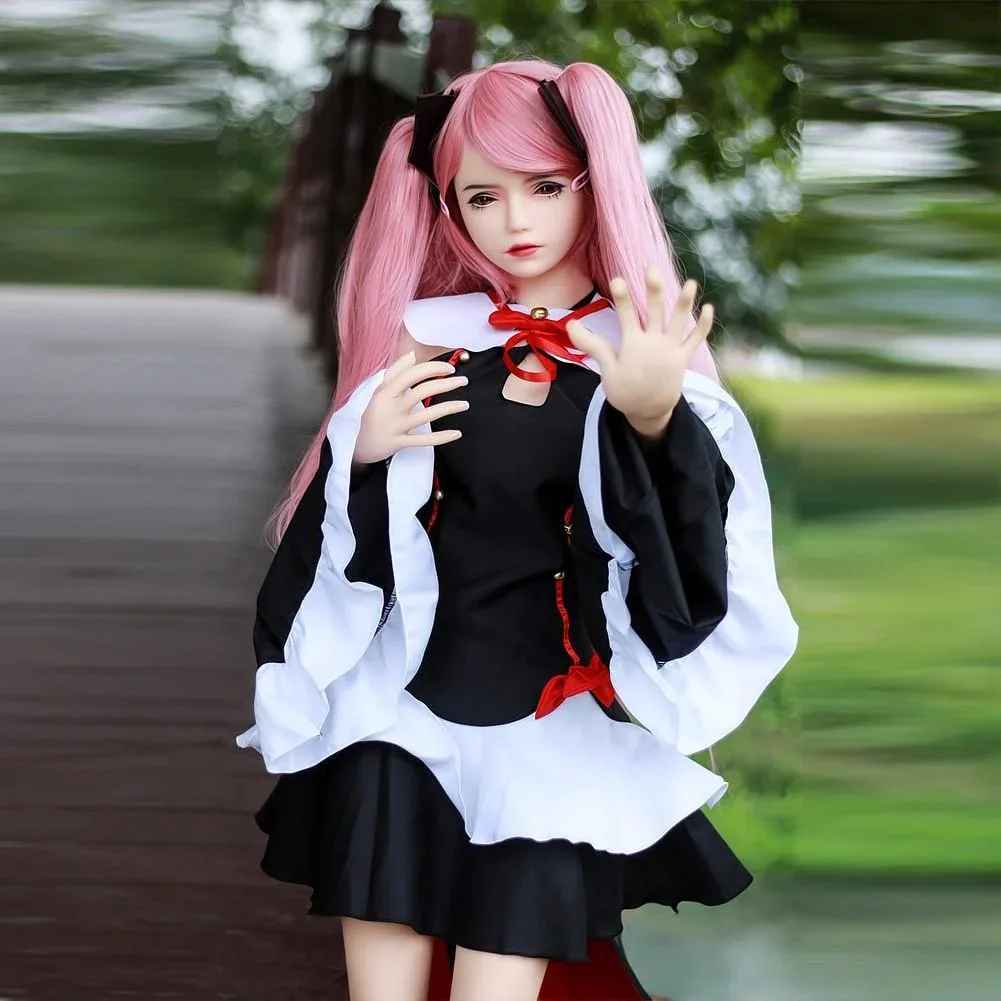148cm (4ft10") Pink Hair Anime TPE Sex Doll – Head #97 view 7