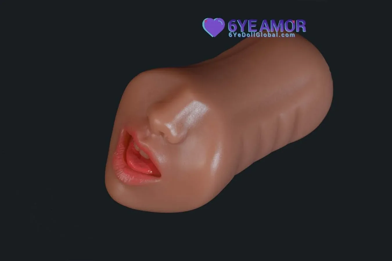 9.5cm (3.7") Blowjob Mouth Masturbator (Model# LY0010) view 4