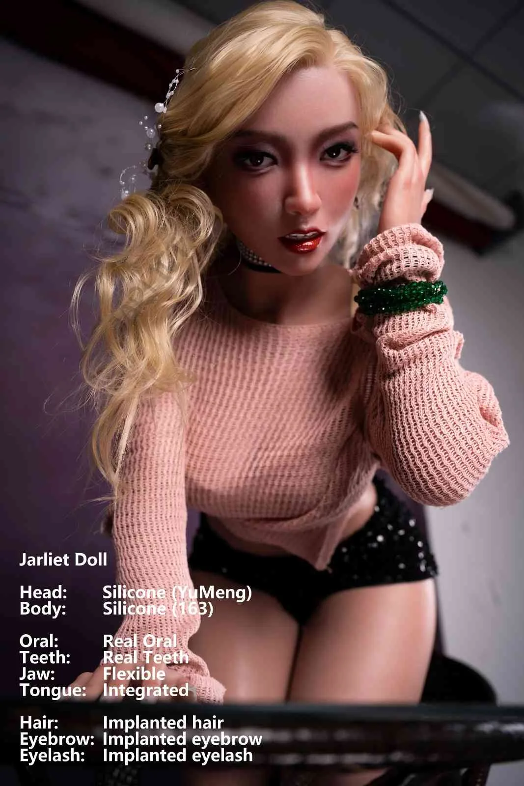 163cm (5ft3") ROS Blonde Curvy Silicone Sex Doll - YuMeng view 8