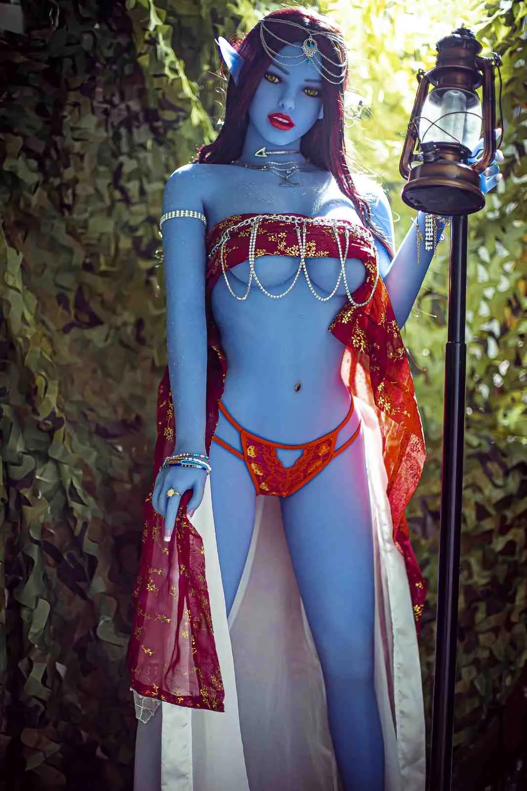 158cm (5ft1") Sexy Elf Blue Skin Tone TPE Sex Doll - In Stock | US Only view 6