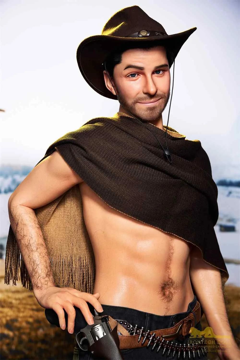 170cm (5ft5') Sensual Cowboy Realistic Silicone Male Sex Doll - Allen view 6