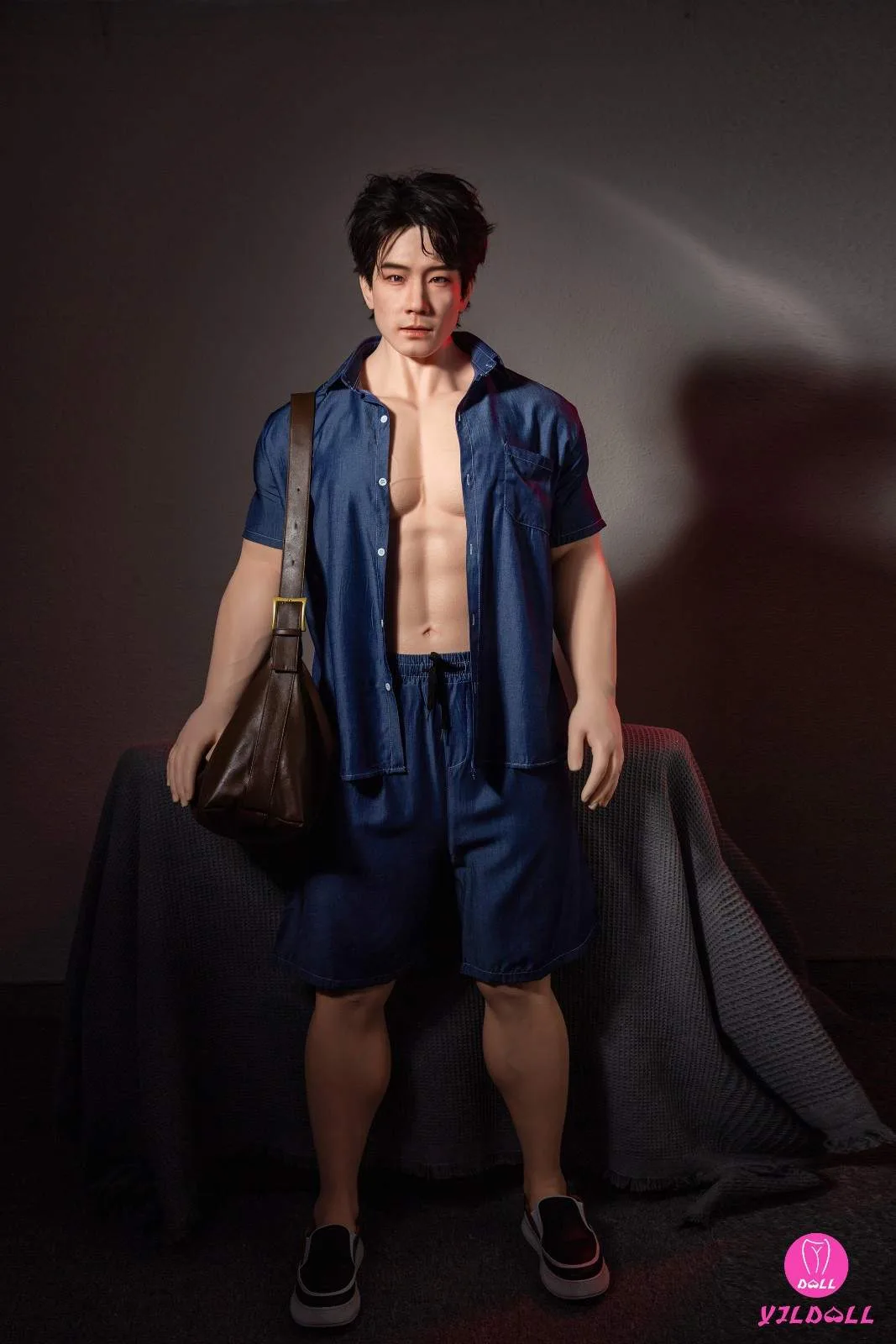 175cm (5ft7") Asian Muscular Male Silicone PRO Sex Doll - Frank view 3