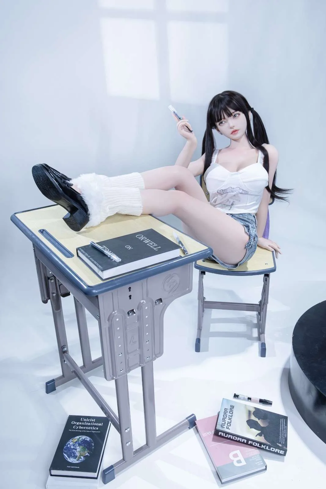 148cm (4ft8") Tender Asian Silicone Doll - C-Cup - Linn view 3