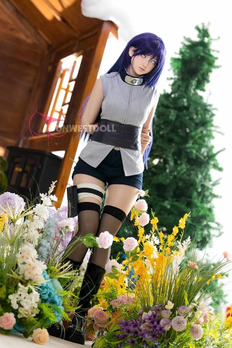 159cm (5ft2") Hinata Hyūga Silicone Sex Doll – Fantasy Cosplay - A-Cup - In Stock | EU Only view 4