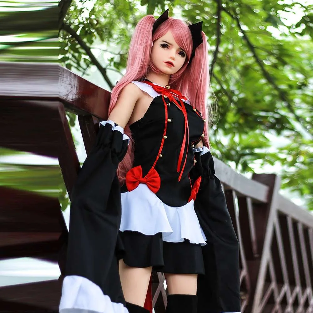 148cm (4ft10") Pink Hair Anime TPE Sex Doll – Head #97 view 5