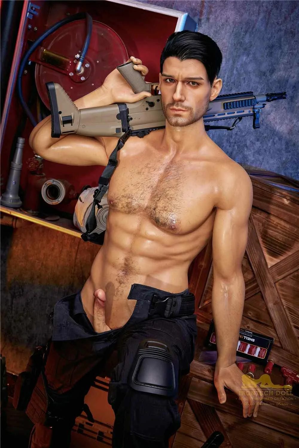 176cm (5ft7') Elite Commando Muscular Silicone Male Sex Doll - Thomas view 2