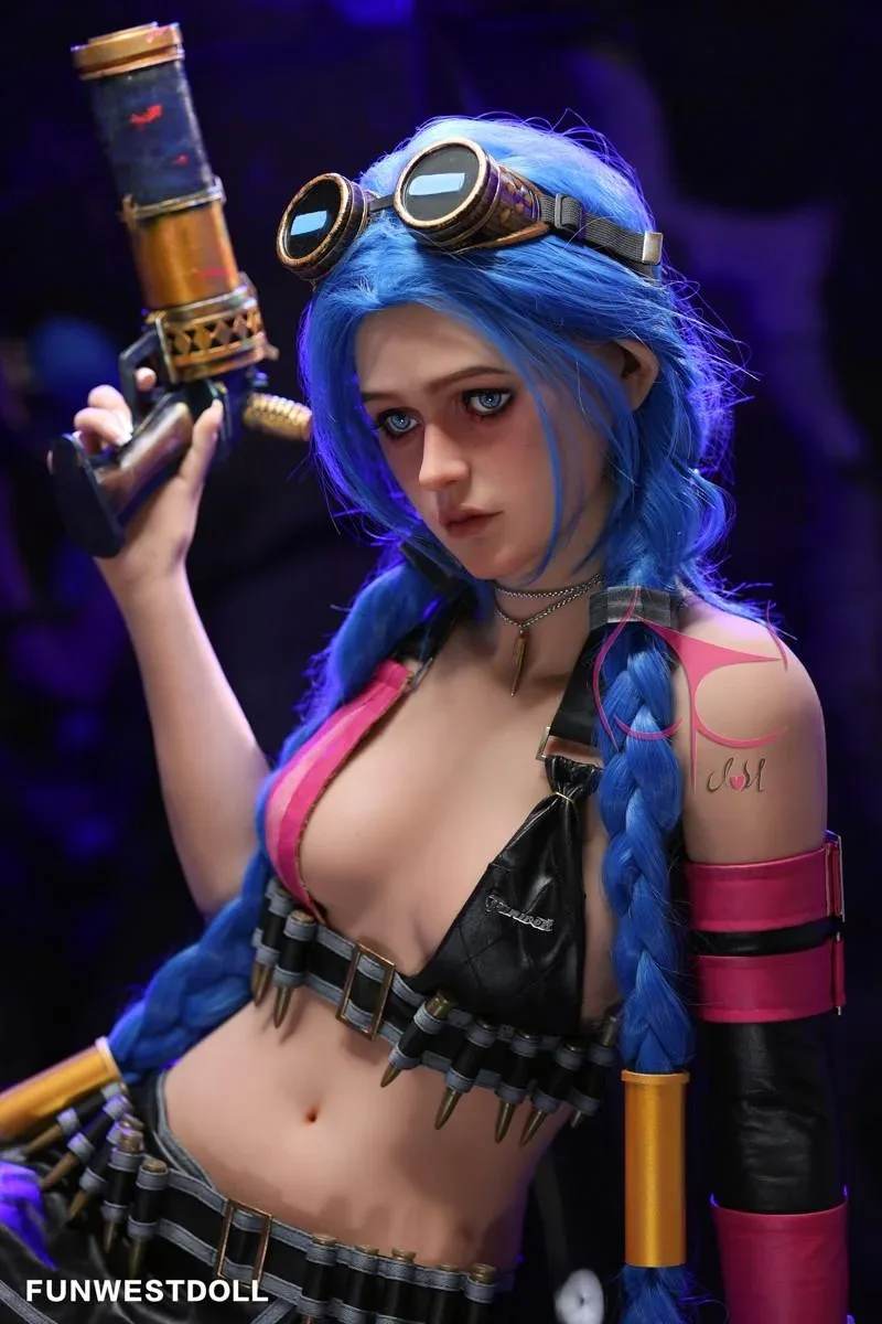 159cm (5ft2') A-Cup Jinx Cosplay Premium S-TPE Sex Doll [EU Stock] - Assos view 7