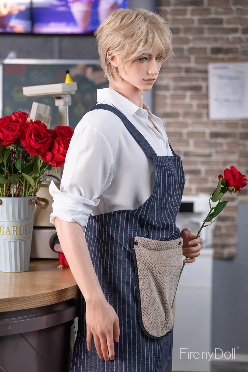180cm (5ft9") Pastry Chef Silicone Sex Male Doll - Jiang Ling view 2