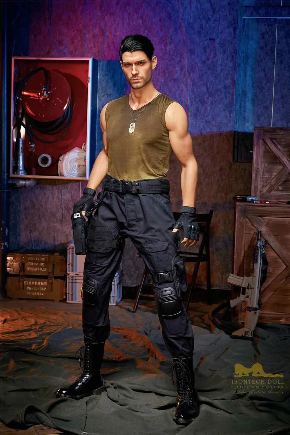 176cm (5ft7') Elite Commando Muscular Silicone Male Sex Doll - Thomas view 4