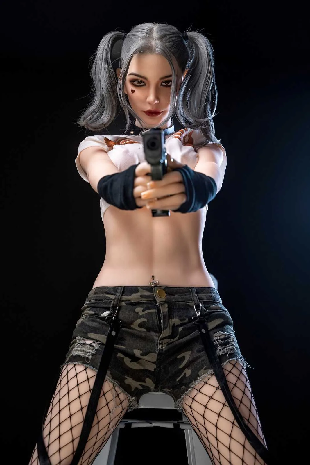 173cm (5f8") Gothic Sex Doll with Movable jaw  - In Stock | Europe Only